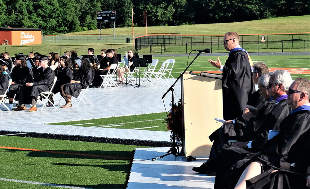 Superintendent Michael Brooks delivers his Address to the Class of 2022
